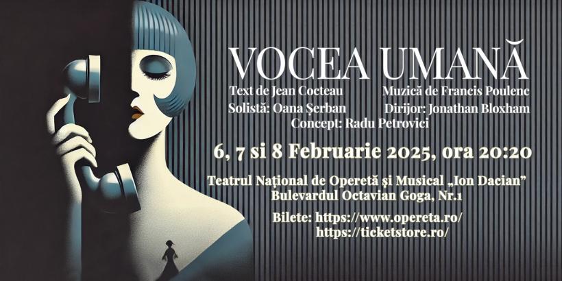 Premiera operei « La voix humaine » de Francis Poulenc la Teatrul Național de Operetă și Musical &quot;Ion Dacian&quot;